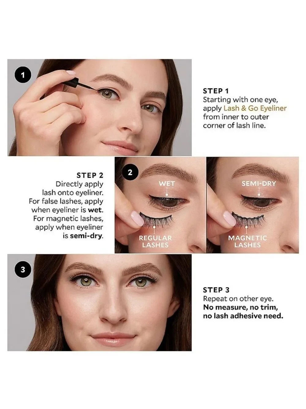 Velour Lash & Go Magnetic Eyeliner - Black